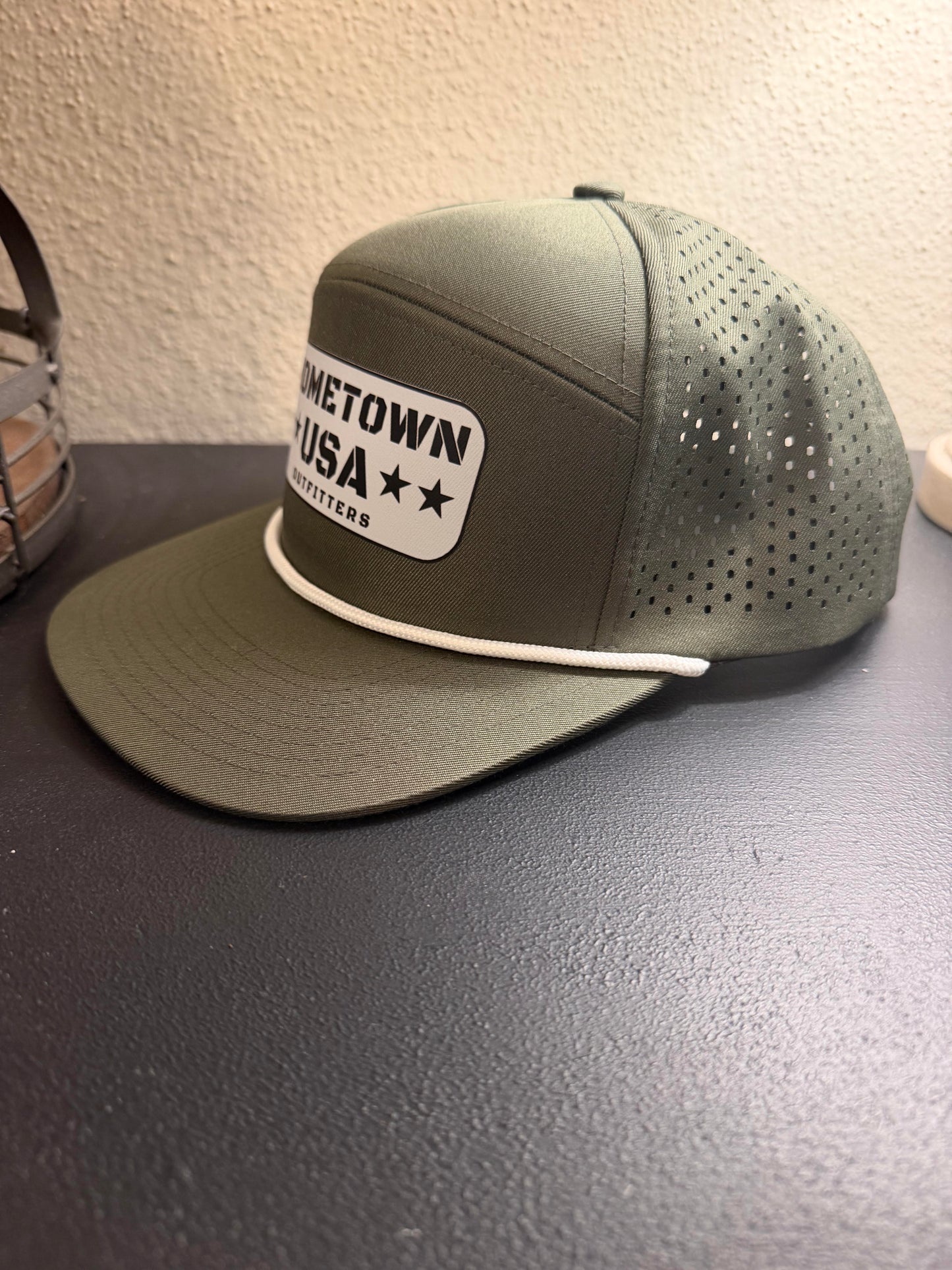 Hometown USA Outfitters Olive Performance Rope Hat