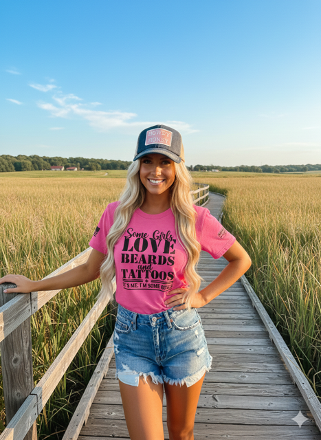 Some Girls Love Beards & Tattoos Tee