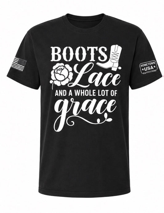 Boots, Lace & a Whole Lotta Grace Graphic Tee