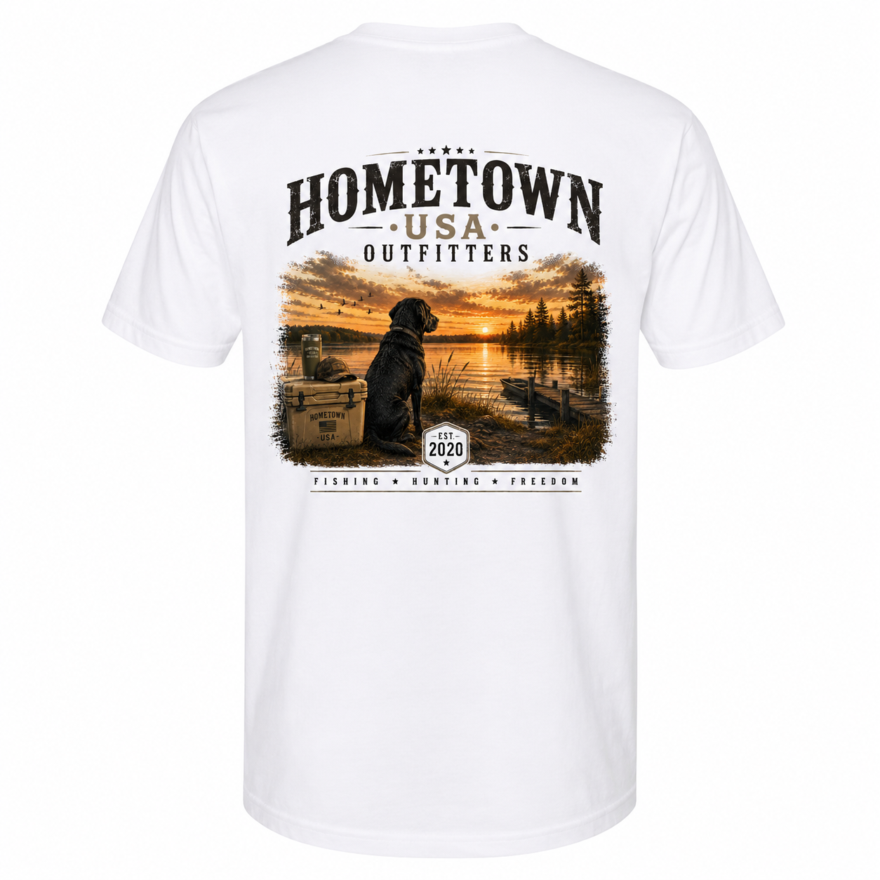 Hometown USA Outfitters® Sunset Lab Graphic Tee