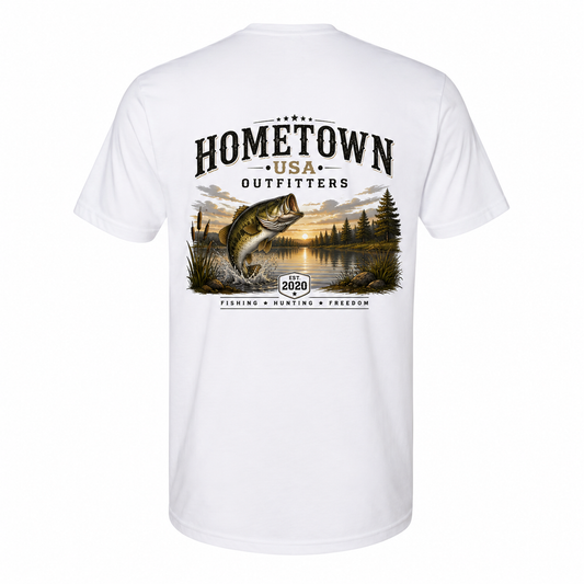 Hometown USA Outfitters® Bass at Sunset Graphic Tee