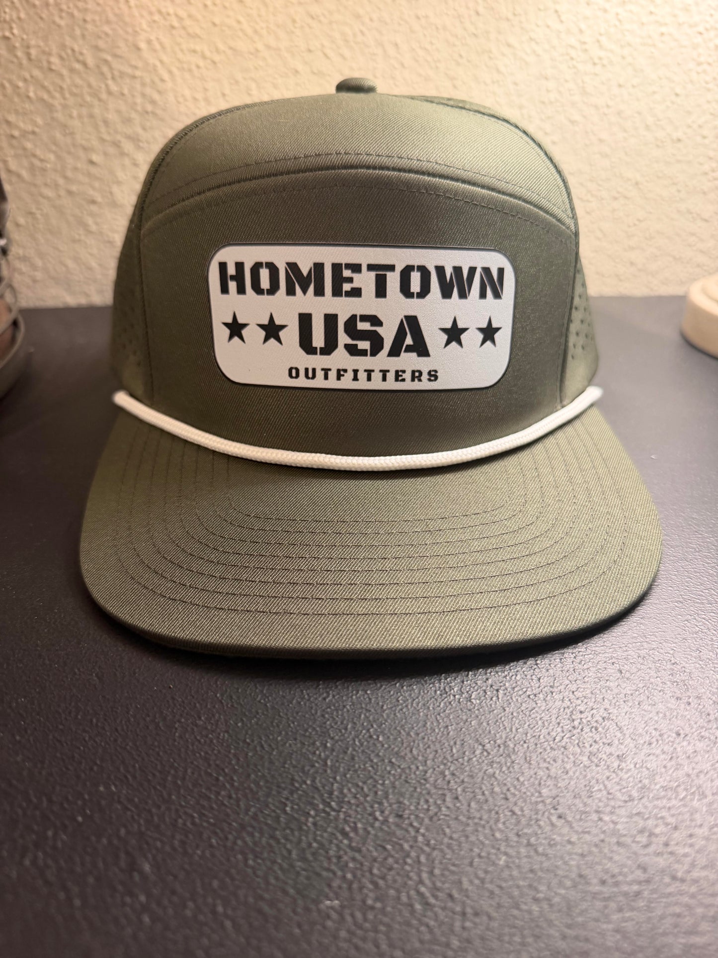 Hometown USA Outfitters Olive Performance Rope Hat
