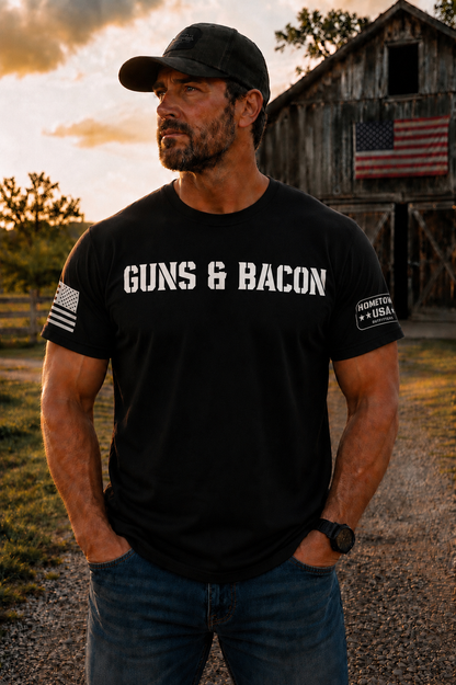 GUNS & BACON TEE